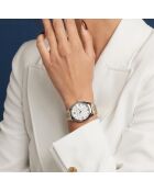 Montre Femme Geneva MOP en Acier doré/argenté
