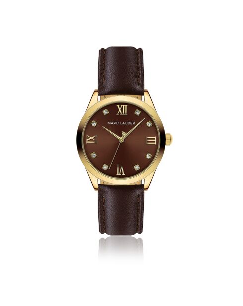 Montre Femme Marrakech en Cuir marron
