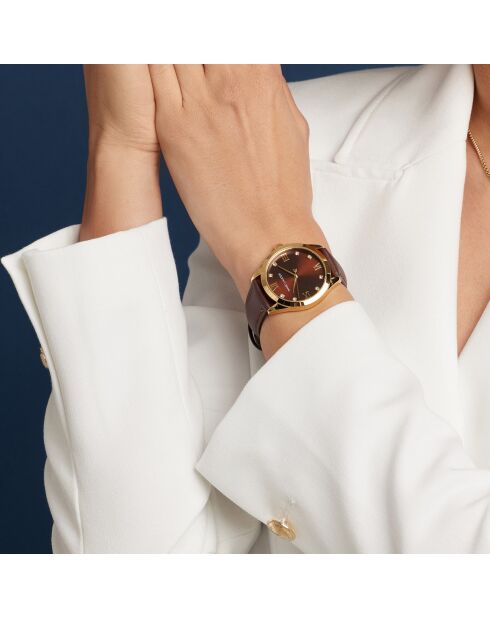 Montre Femme Marrakech en Cuir marron