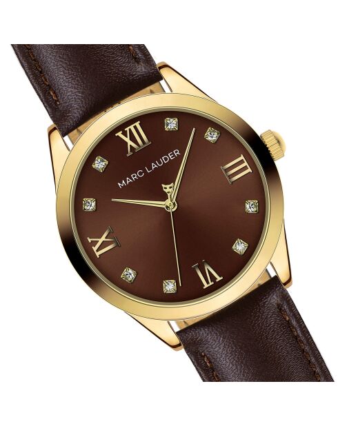 Montre Femme Marrakech en Cuir marron