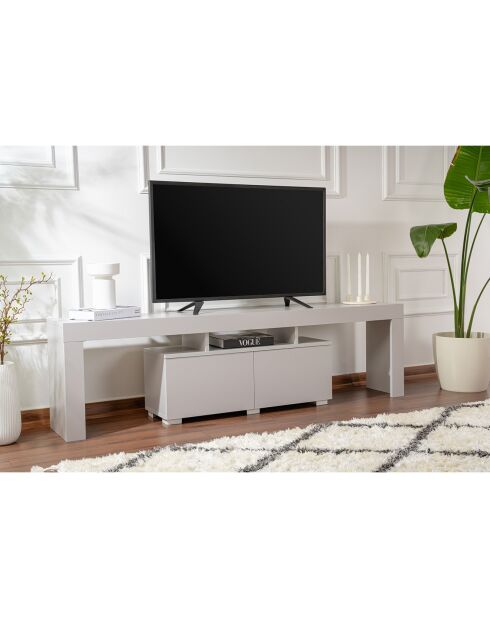 Meuble TV Enclave gris - 180x50x31.3 cm