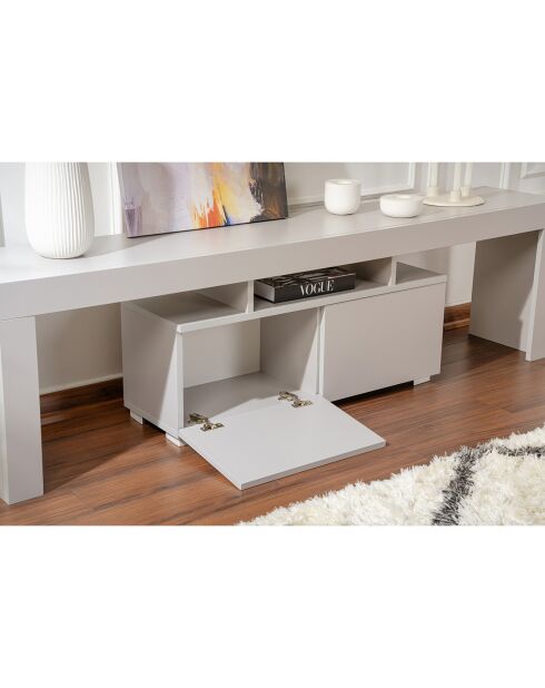 Meuble TV Enclave gris - 180x50x31.3 cm