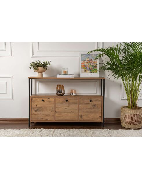 Console Solace pin/noir - 120x77x29.5 cm