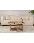 Duo de tables basses Moira chêne - 41xØ90 cm