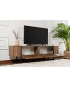 Porta TV Serenity noce/nero - 180x50x29,5 cm