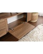 Porta TV Serenity noce/nero - 180x50x29,5 cm