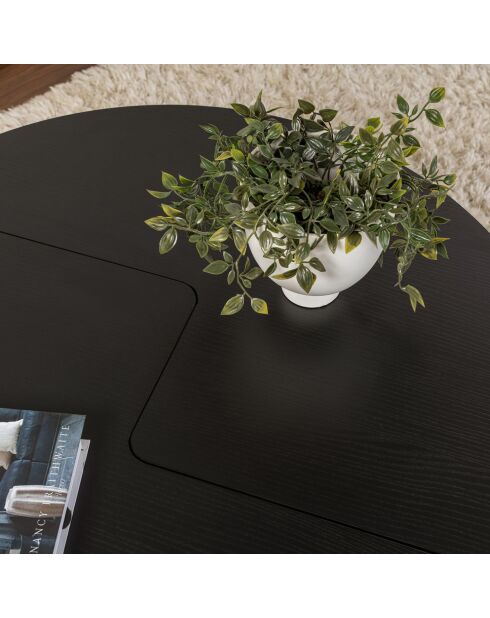 Table basse Moira noire - 41xØ90 cm