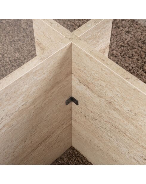 Table basse Vetrino travertin - 105x40x65 cm