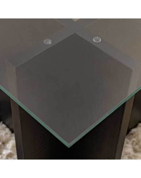 Table basse Vetrino noire - 105x40x65 cm