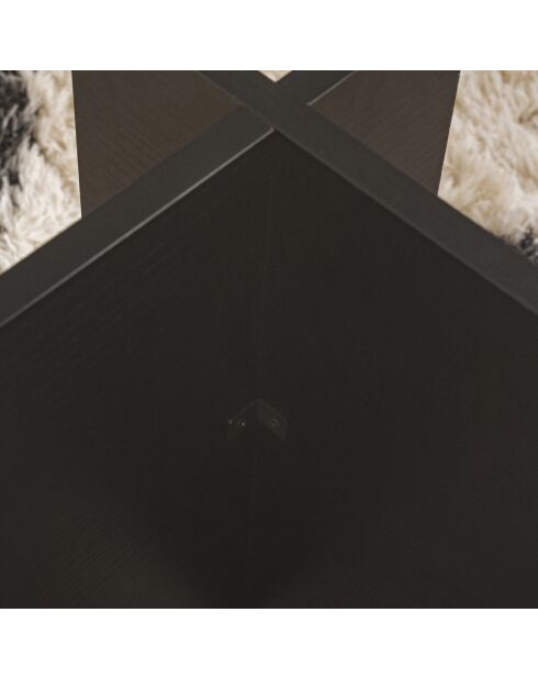 Table basse Vetrino noire - 105x40x65 cm