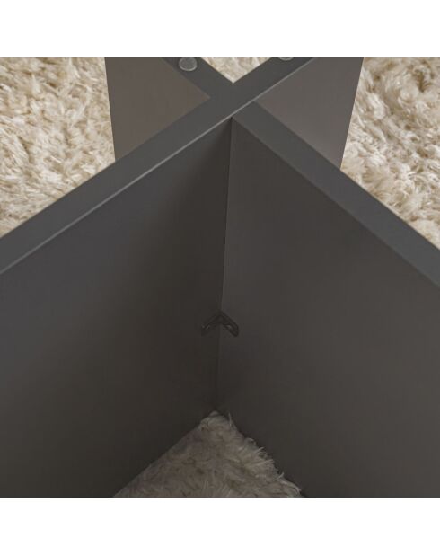 Table basse Vetrino anthracite - 105x40x65 cm