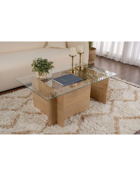 Vetrino Honey Couchtisch - 105x40x65 cm