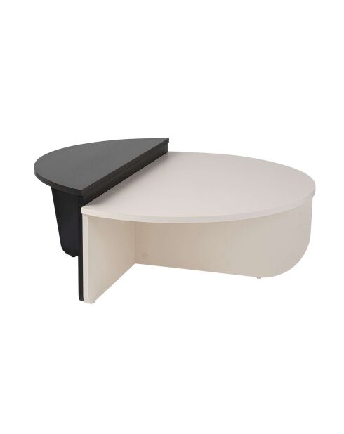 Table basse Orion noir/blanc
