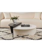 Table basse Orion noir/blanc