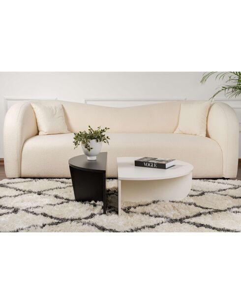 Table basse Orion noir/blanc