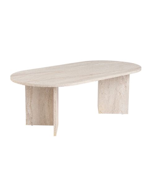Table basse Sable travertin - 119x40x60 cm