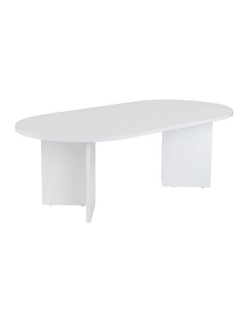 Table basse Sable blanche - 119x40x60 cm