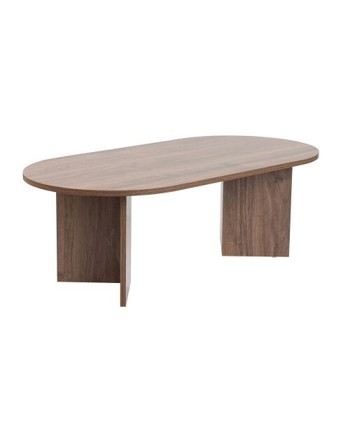 Table basse Sable noyer - 119x40x60 cm