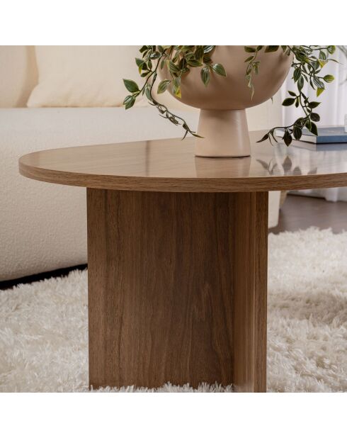 Table basse Sable noyer - 119x40x60 cm