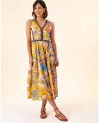 Robe Capucine bouquet/pois