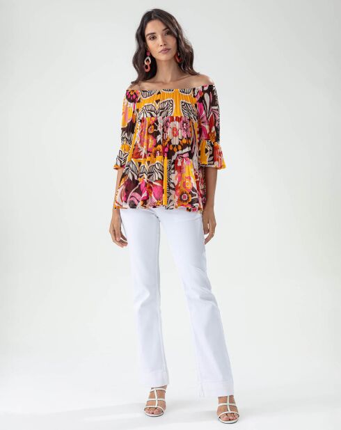 Traditionelle weiße Jeans
