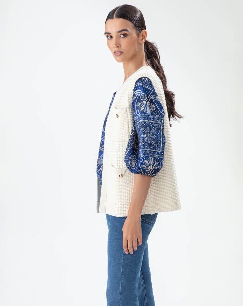 Ecrufarbene Weste Vendome