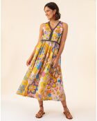 Robe Capucine bouquet/pois