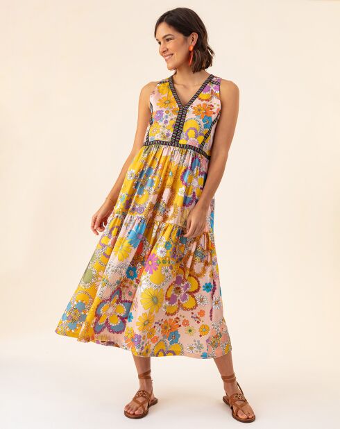 Robe Capucine bouquet/pois