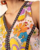 Robe Capucine bouquet/pois