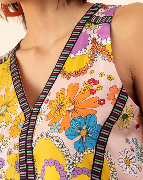 Robe Capucine bouquet/pois