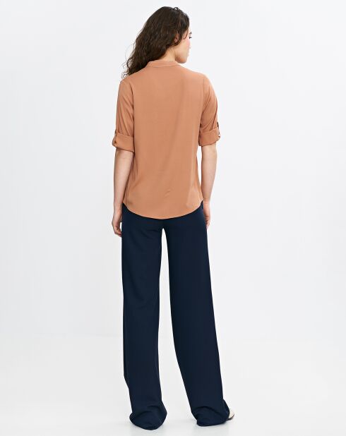 Camelkleurige blouse van Constance