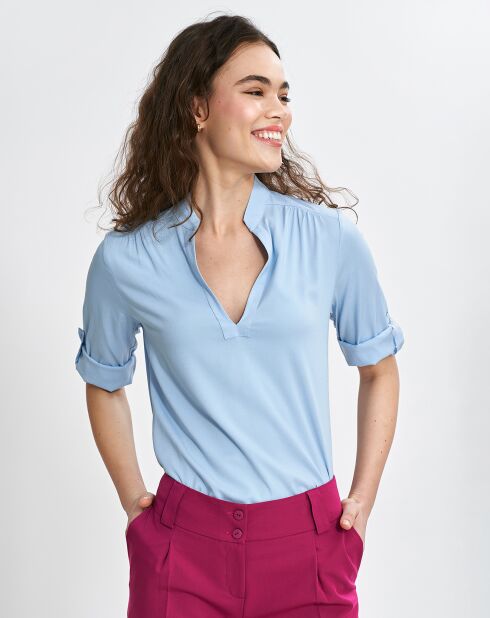 Blouse Constance bleu clair