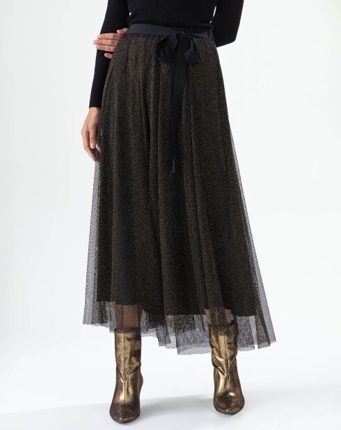 Jupe Empreinte noir/lurex