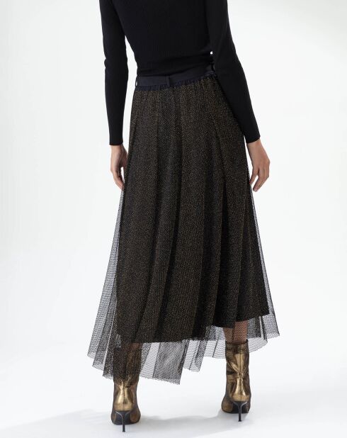 Jupe Empreinte noir/lurex