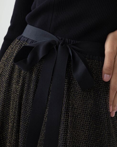 Jupe Empreinte noir/lurex