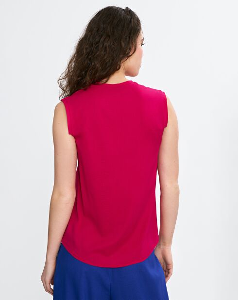 Fuchsiafarbene Bluse Solène