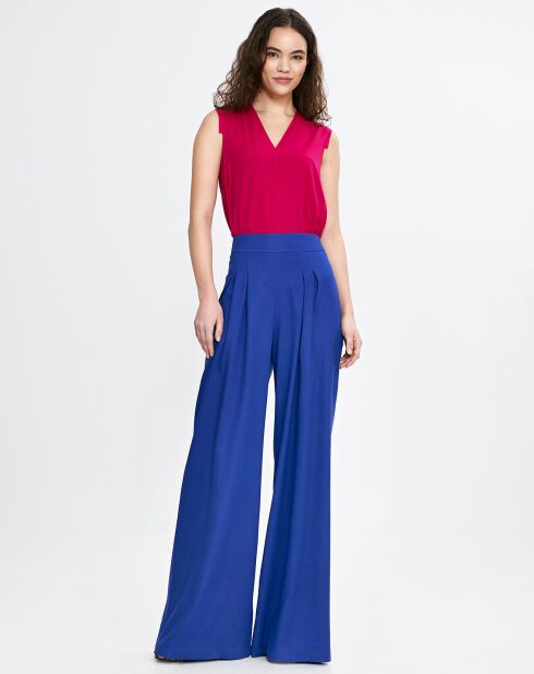 Fuchsiafarbene Bluse Solène