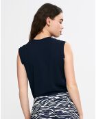 Blouse Solène bleu marine
