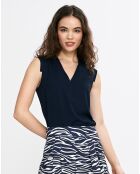 Blouse Solène bleu marine