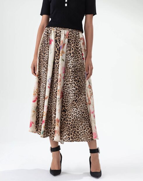 Jupe Desert papyrus/leopard