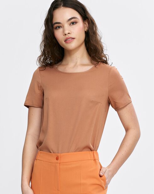 Kamelfarbene Bluse Laura