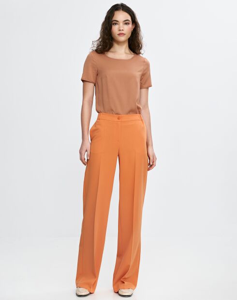 Kamelfarbene Bluse Laura