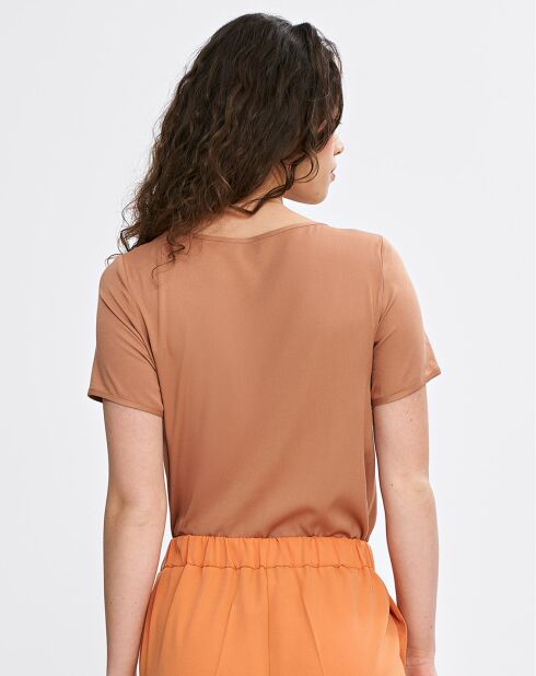 Kamelfarbene Bluse Laura