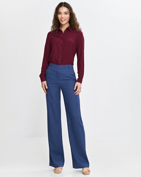 Léa bordeauxrood hemd