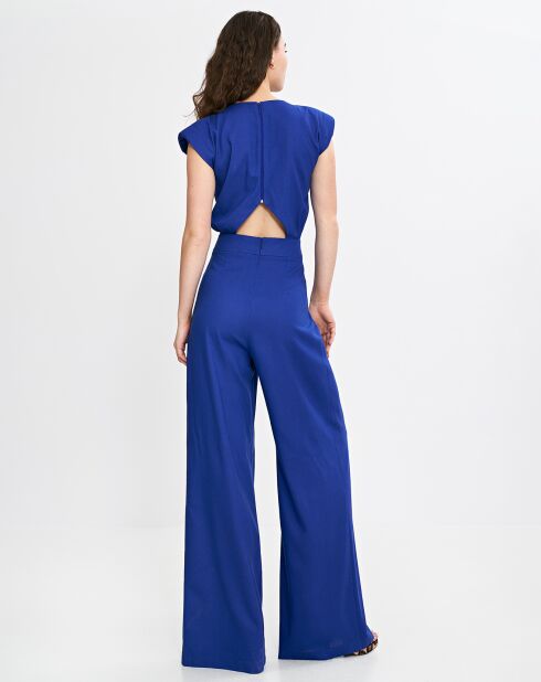 Salopette Manon bleu indigo