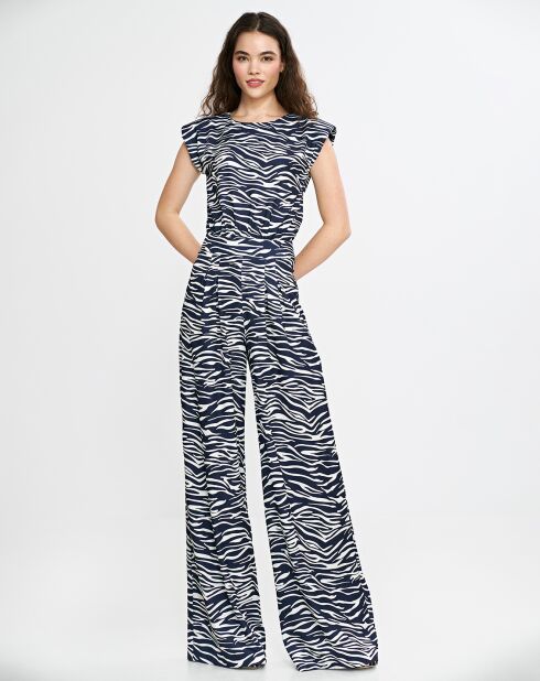 Salopette Julie noir/blanc