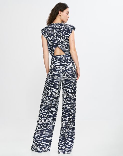 Salopette Julie noir/blanc