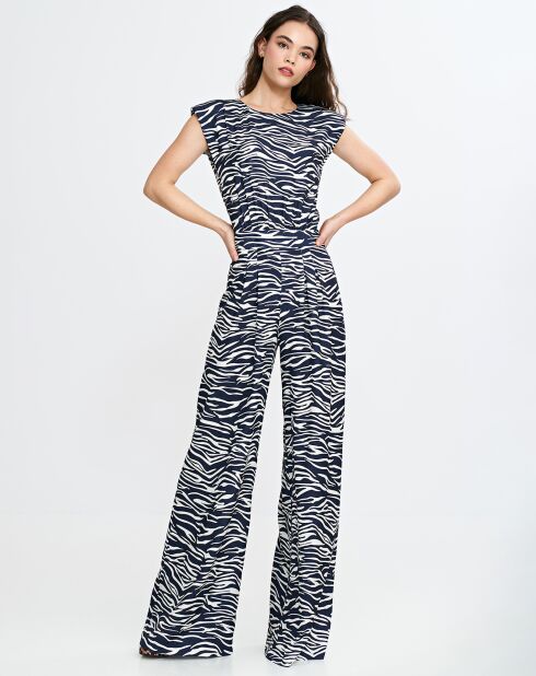 Salopette Julie noir/blanc