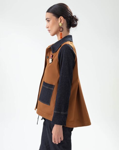 Chaqueta Setri caramel/raw