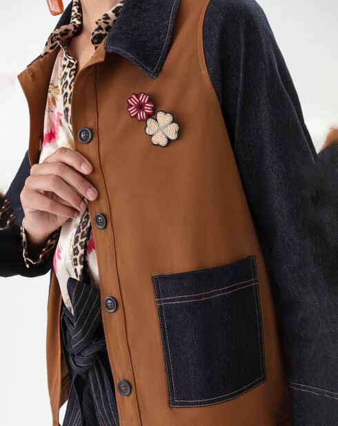 Chaqueta Setri caramel/raw